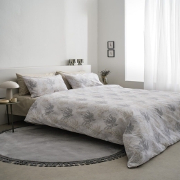 Σεντόνια Silvia-2 (Σετ 4τμχ) Beige Vesta Home King Size 270x260cm 100% Βαμβάκι