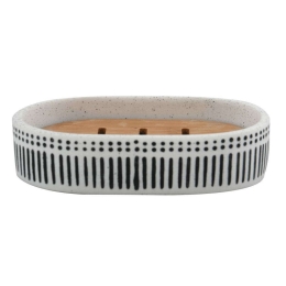 Σαπουνοθήκη Yuma 03072.001 White-Black Ρητίνη