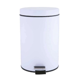 Κάδος Απορριμμάτων 7Lt 05384.001 23x22x32cm White Matte Μέταλλο
