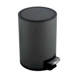 Κάδος Απορριμμάτων Μεταλλικός Riku 5Lt 05394.001 25x20x30cm Dark Grey Μέταλλο