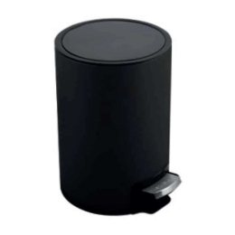 Κάδος Απορριμμάτων Μεταλλικός Riku 5Lt 05394.003 25x20x30cm Black Μέταλλο
