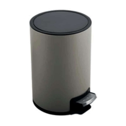 Κάδος Απορριμμάτων Μεταλλικός Riku 5Lt 05394.004 25x20x30cm Taupe Μέταλλο