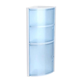 Ραφιέρα Μπάνιου Γωνιακή Kristal 06513.002 19x19x62,5cm White-Blue Πλαστικό
