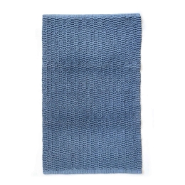 Ταπέτο Μπάνιου Ribbon 05550.002 50x80cm Blue 50 X 80 100% Βαμβάκι