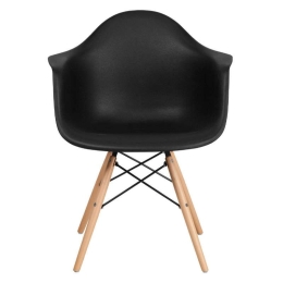 Καρέκλα Casual 65x64x79cm Black Σετ 4τμχ Μέταλλο,Πλαστικό