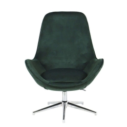 Πολυθρόνα Thalia 77x75x104cm Dark Green 429-91-009 Βελούδο, Μέταλλο