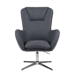 Πολυθρόνα ΜΥ-9251 72x73x100/104cm Grey 429-91-004 Μέταλλο,Ύφασμα