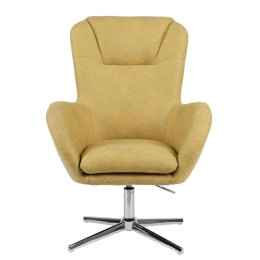 Πολυθρόνα ΜΥ-9251 72x73x100/104cm Yellow 429-91-006 Μέταλλο,Ύφασμα