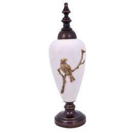 Βάζο Κεραμικό 0025-82-036 1300-L White-Brown Κεραμικό