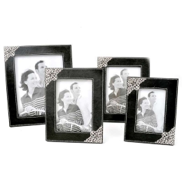 Κορνίζα 362-15-680 13x18 FA8804 Black Σετ 2τμχ Τεχνόδερμα