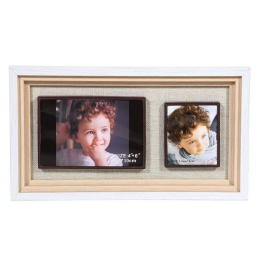 Κορνίζα 373-91-899 2 Θέσεων 15x30 8266-2 Beige Ξύλο