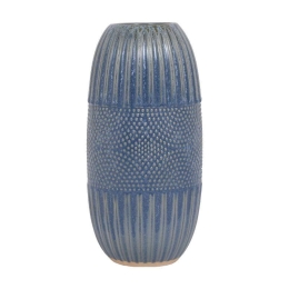 Βάζο Διακοσμητικό 30cm Blue 1-0033-00-034 Etiquette Κεραμικό
