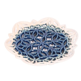 Πιατέλα Διακοσμητική 37cm Light Blue 1-0033-91-002 Etiquette Κεραμικό