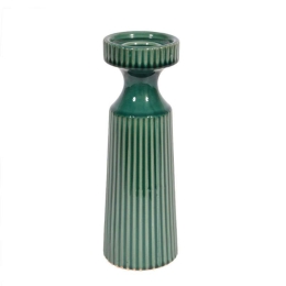 Κηροπήγιο 28cm Green 1-0033-91-014 Etiquette Κεραμικό