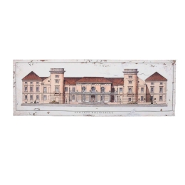 Πίνακας "Schloss Rheinsberg" 120x3.5x40cm Beige-Brown 1-159-92-001 Etiquette Οριζόντιοι Ξύλο