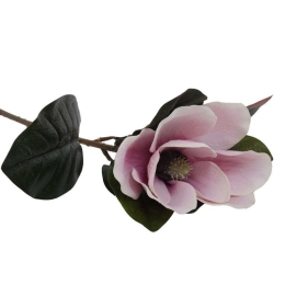 Διακοσμητικό Λουλούδι Μανώλια 73cm Coral, Pink, White 1-371-00-020 Etiquette Σετ 2τμχ Πλαστικό, Ύφασμα