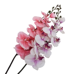 Διακοσμητικό Λουλούδι Ορχιδέα 92cm Coral, White 1-371-00-021 Etiquette Σετ 2τμχ Πλαστικό, Ύφασμα