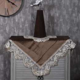 Καρέ 291-10 Brown Etiquette 100X100cm Ύφασμα