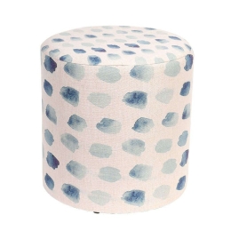Σκαμπό "Πινελιές" 35cm Light Blue-Blue 1-430-91-031 Etiquette Ύφασμα