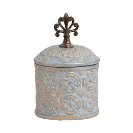 Βάζο 818711 373-121-650 15x15x24cm Veraman-Gold Κεραμικό