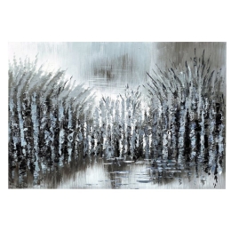 Πίνακας Forest 148-121-090 120x2,3x60cm Blue-Grey-Brown Οριζόντιοι Καμβάς