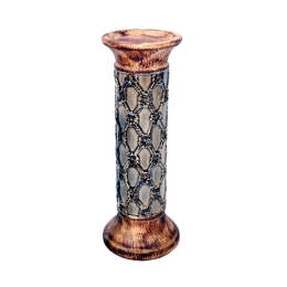 Κηροπήγιο YSD543C 25εκ 056-17-133 25cm Brown-Grey Κεραμικό