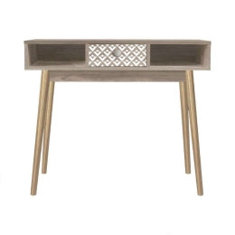 Κονσόλα Home 271-121-033 90x35x75cm Sonοma Melamine, Metal