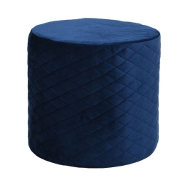 Σκαμπό 373-121-667 35x35x32cm Blue Ύφασμα,Μελαμίνη