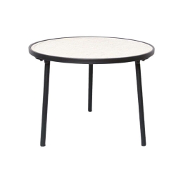 Τραπεζάκι Σαλονιού 192038 275-00-019 55x55x42cm Black-Beige Μέταλλο