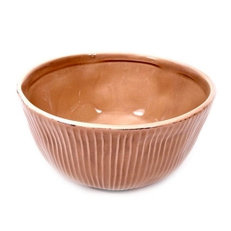 Μπωλ Δημητριακών Κεραμικό 15Χ15Χ7.8Εκ Brown 262-27-103 Κεραμικό