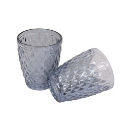 Γυάλινο Ποτήρι Ουίσκι Rhombus Σετ 6 Τμχ Clear 373-00-562 Γυαλί