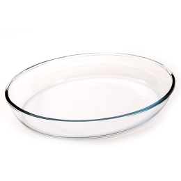 Ταψί Οβάλ Πυρίμαχο 35Χ24Εκ Clear 834-15-024 Γυαλί