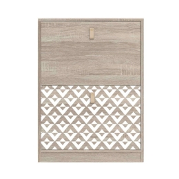 Παπουτσοθήκη 271-121-035 60x23,5x81cm Sonoma-White Μελαμίνη
