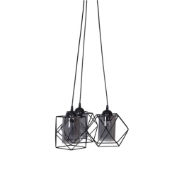 Φωτιστικό Οροφής 835-00-129 42x23/86cm 3xE27 Black