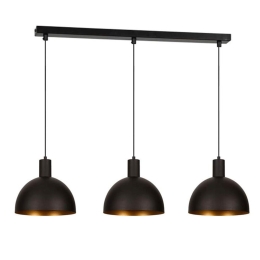 Φωτιστικό Οροφής-Ράγα 892-221-024 70x25x80cm 3xE27 Black-Gold