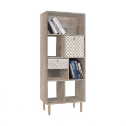 Βιβλιοθήκη Home 271-121-034 60x29,5x150cm Sonoma-White