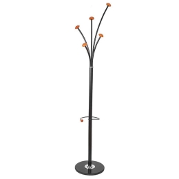 Καλόγερος Μεταλλικός 205-82-092 38x175cm Black Μέταλλο,Μάρμαρο