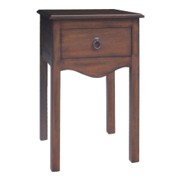 Τραπεζάκι Βοηθητικό Με Συρτάρι Classic 270-00-053 40x40x61cm Walnut
