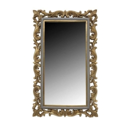 Καθρέπτης 279-221-142 22025 30x2x50cm Grey-Gold Πολυρεσίνη