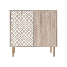 Παπουτσοθήκη Με 2 Πόρτες Home 271-121-039 75x37x75cm Sonoma-White