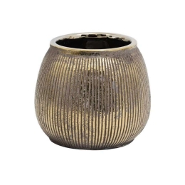 Βάζο Κεραμικό 0024-122-110 15cm Gold Κεραμικό