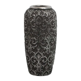 Βάζο Κεραμικό 0024-122-115 35cm Silver-Grey Κεραμικό