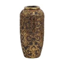 Βάζο Κεραμικό 0024-122-116 28cm Gold Κεραμικό