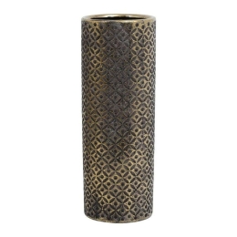 Βάζο Κεραμικό 0024-122-122 34cm Brown-Gold Κεραμικό
