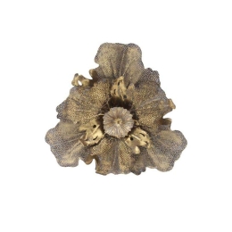 Διακοσμητικό Τοίχου Flower 1-160-220-037 54,5x8x50,5cm Gold Etiquette Μέταλλο