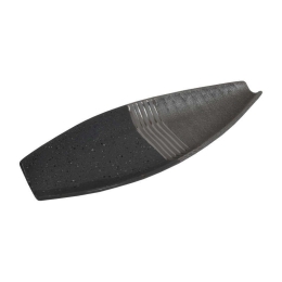Διακοσμητική Πιατέλα Κεραμική Marble 03-221-113 44,5x15,6x6cm Grey-Silver Κεραμικό