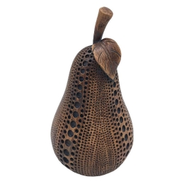 Διακοσμητικό Αχλάδι 279-121-073 10x10x18,5cm Brown Πολυρεσίνη
