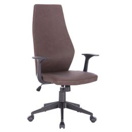 Καρέκλα Γραφείου 425-92-035 67x61x124,5cm Dark Brown-Orange