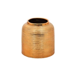 Βάζο Κεραμικό 08-221-188 13x13x14cm Gold Κεραμικό