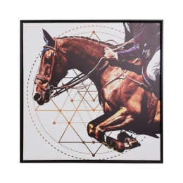 Κάδρο 373-122-732 60x60cm Multi Τετράγωνοι Πλαστικό,Καμβάς